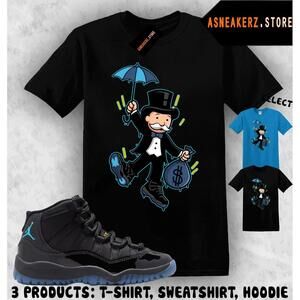 Shirt Match Aj 11 Gamma Blue Matching Monopoly T-Shirt